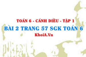 Bài 2 trang 57 SGK Toán 6 tập 1 Cánh Diều
